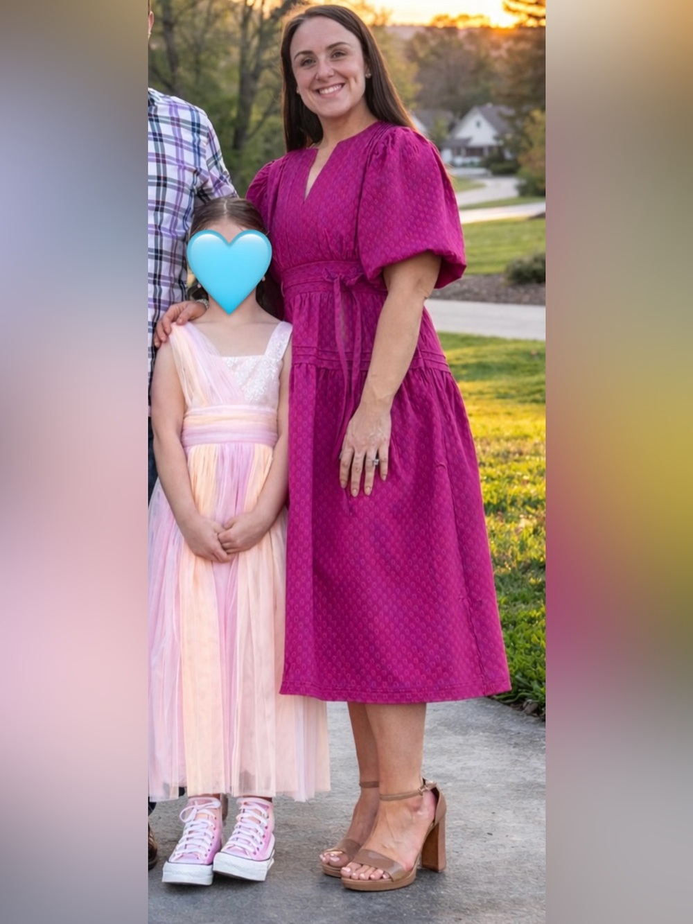 MAGENTA PINK TEXTURED WOVEN PLEATED MIDI DRESS STUDIO STRUT & BOLT